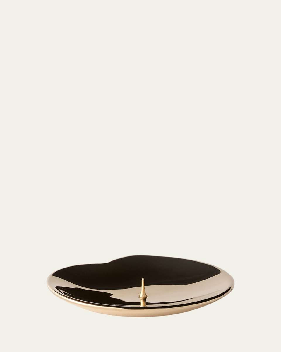 Lily Brass Candle Holder